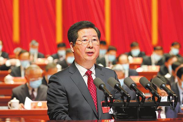 高举伟大旗帜牢记领袖嘱托 为确保高质量建设现代化河南 确保高水平实现现代化河南而努力奋斗 ——在中国共产党河南省第十一次代表大会上的报告 （二0二一年十月二十六日） 楼阳生